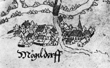 Gemeinde Mögeldorf, historische Kartenansicht