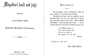 Buch von Pfr. Herrmann "Mögeldorf sonst und jetzt"