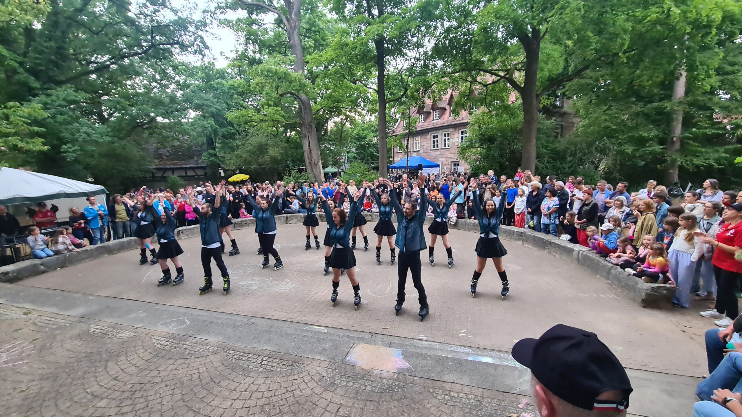 Die Inliner der SpVgg Mögeldorf 2000 beim Schlossfest 2025